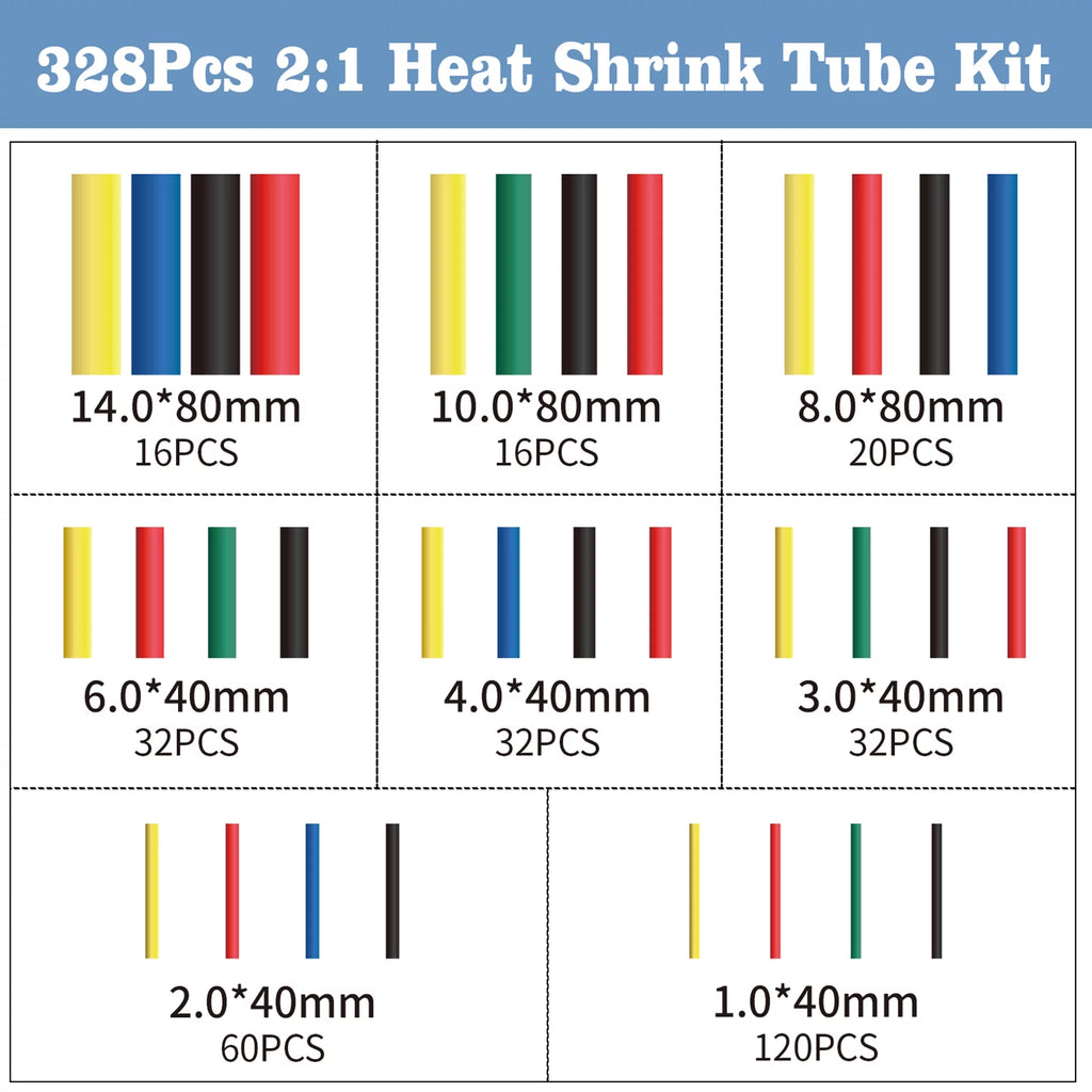678Pcs Electrical Connector Kit Crimp Terminal Heat Shrink Tube Wire Connectors L566572