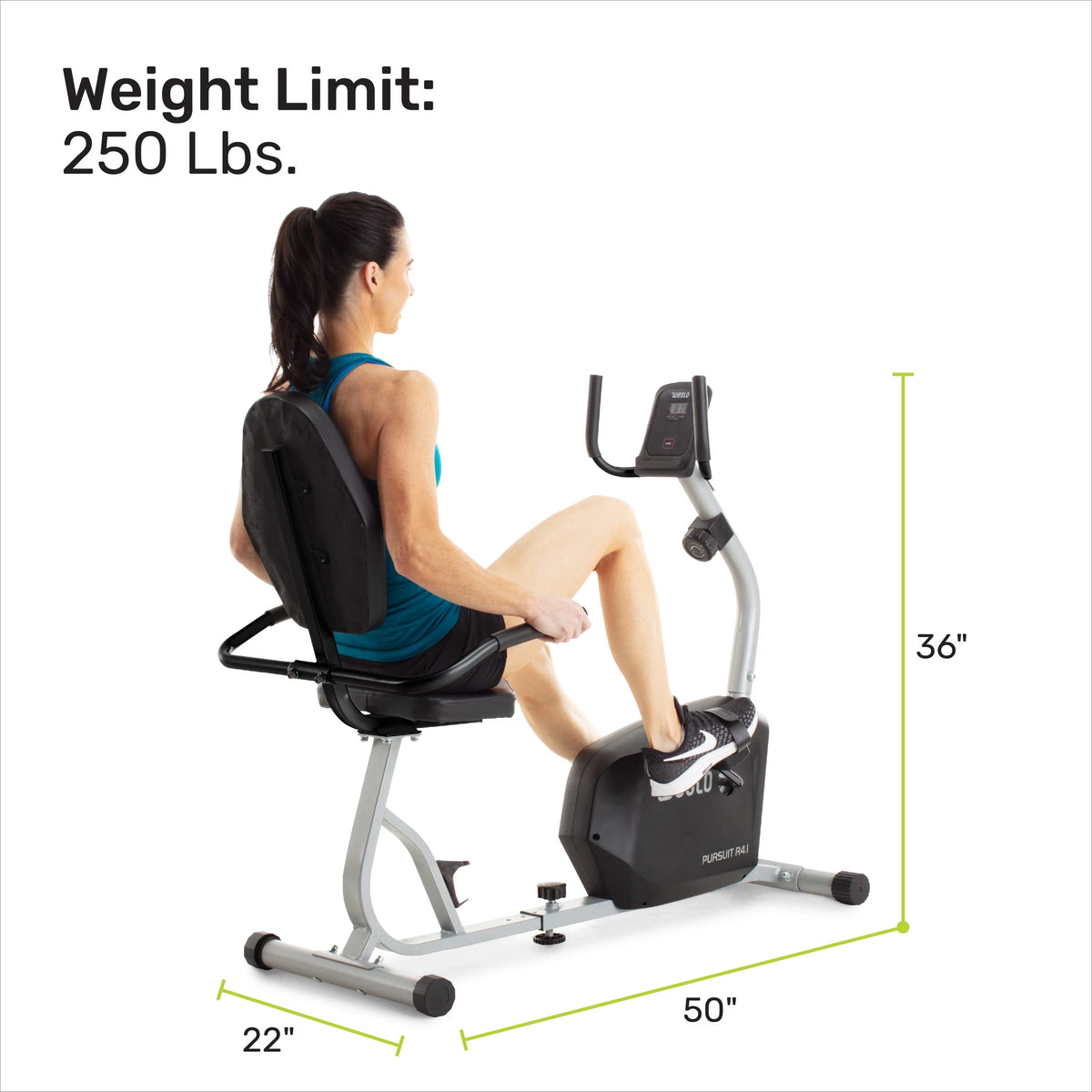 Recumbent Exercise Bike with Inertia-Enhanced Flywheel B86301