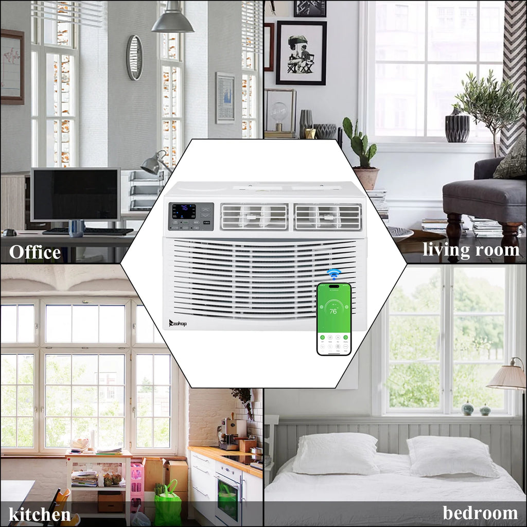 10000BTU 1050W White Window Air Conditioner I6329