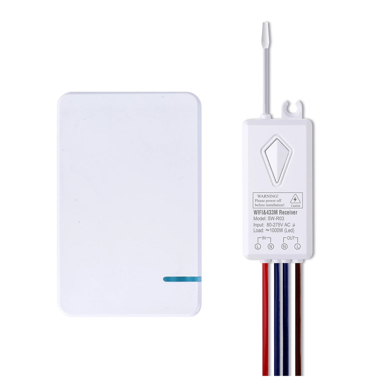 WiFi Mini Size Wireless 1-gang Switch H7554