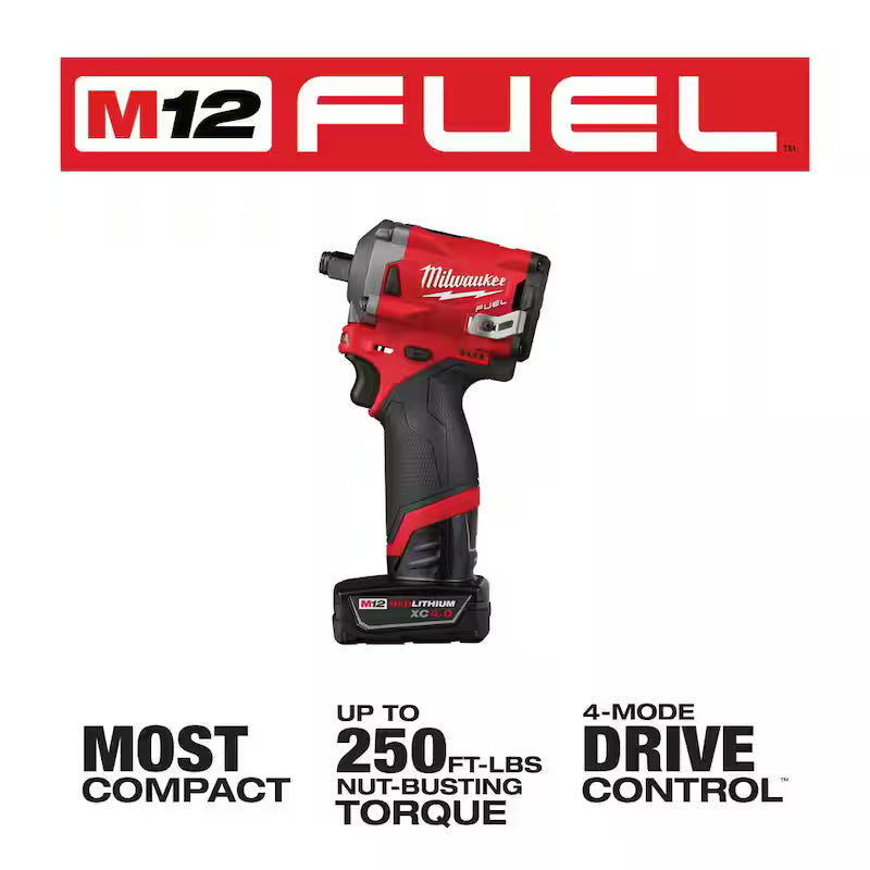 12V Lithium-Ion Brushless Cordless 1/2 in. Impact Wrench Kit Q283400