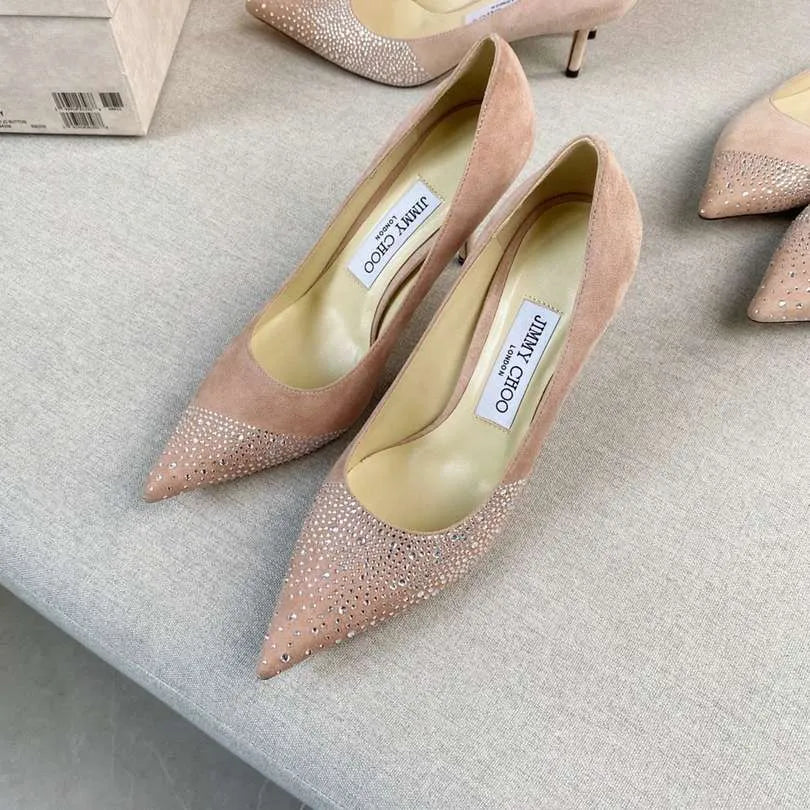 Pink Suede Pumps W561762