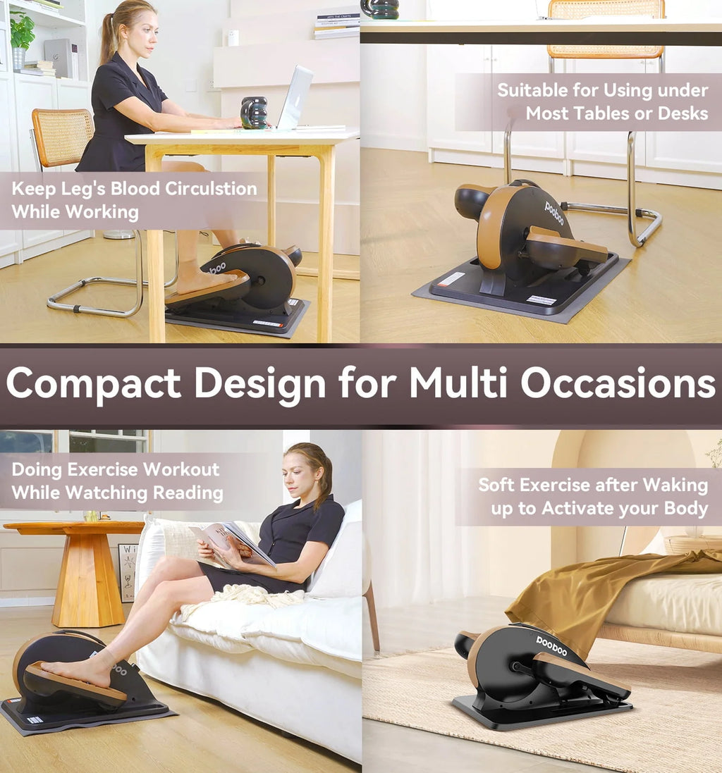 Under Desk Elliptical Machine with Adjustable Resistance G76931