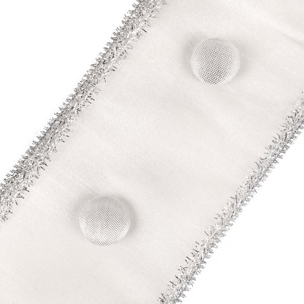 Ivory 3 in Double Fused Dupioni Ribbon A498761