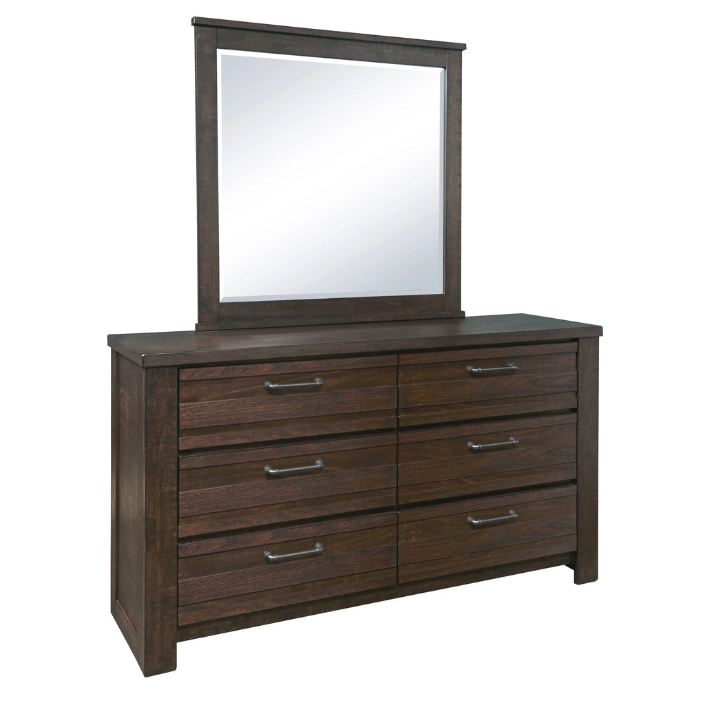 Queen Bed with Dresser, Mirror, Nightstand in Espresso G295389