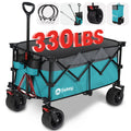200L Heavy Duty Foldable Wagon with All-Terrain Wheels, Black P454