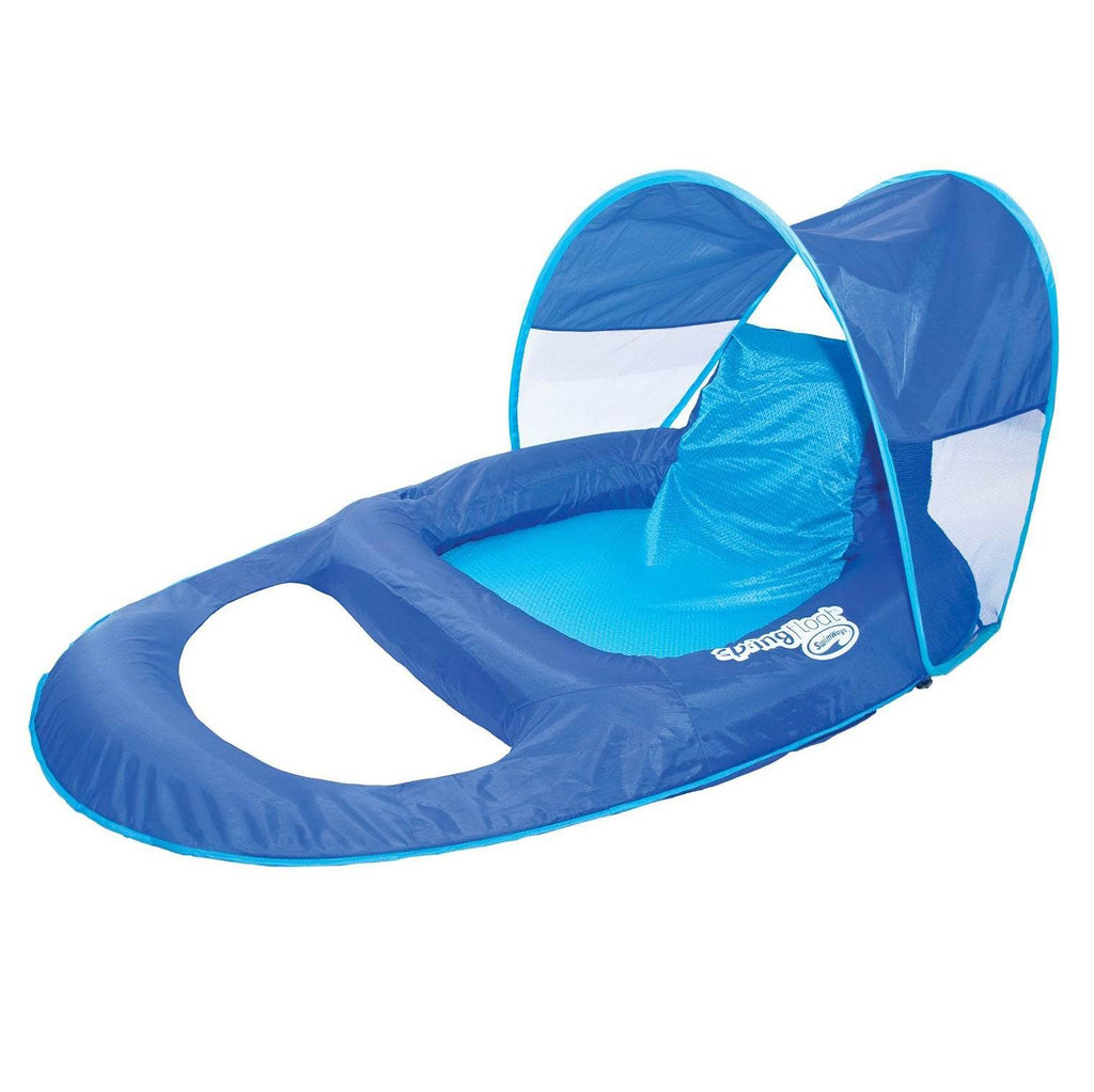 Blue Pool Lounge Chair with Sun Canopy 3 Pack R890816