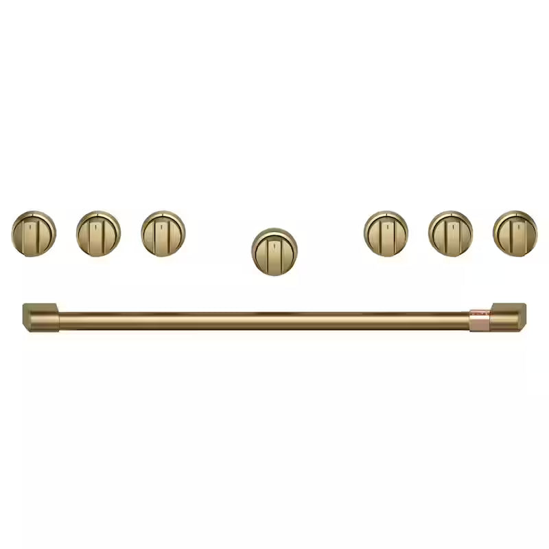 Range and Rangetop Handle and Knob Kit in Brushed Brass M203099