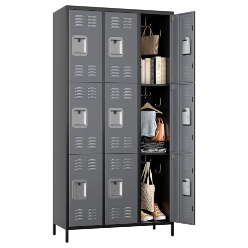 Metal Locker with 9 Doors U680234