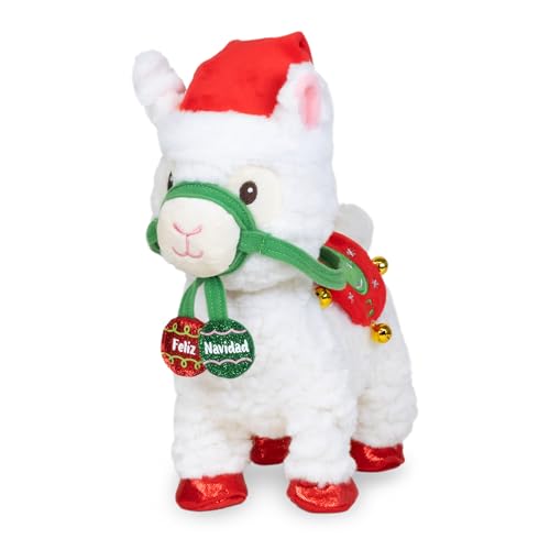 Animated Christmas Walking Musical Plush Llama Toy N198995
