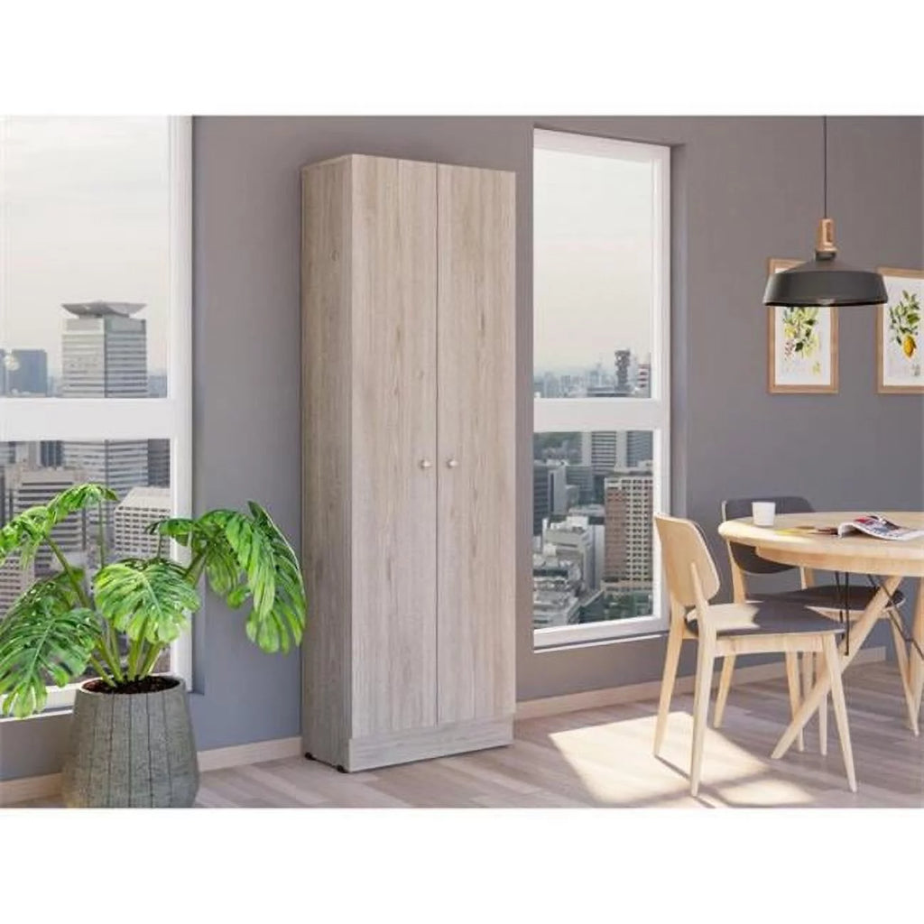 Light Gray Multistorage Double Door Cabinet V970847
