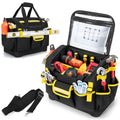 15-Inch Heavy Duty Black Tool Organizer Bag with Hard Base A8885