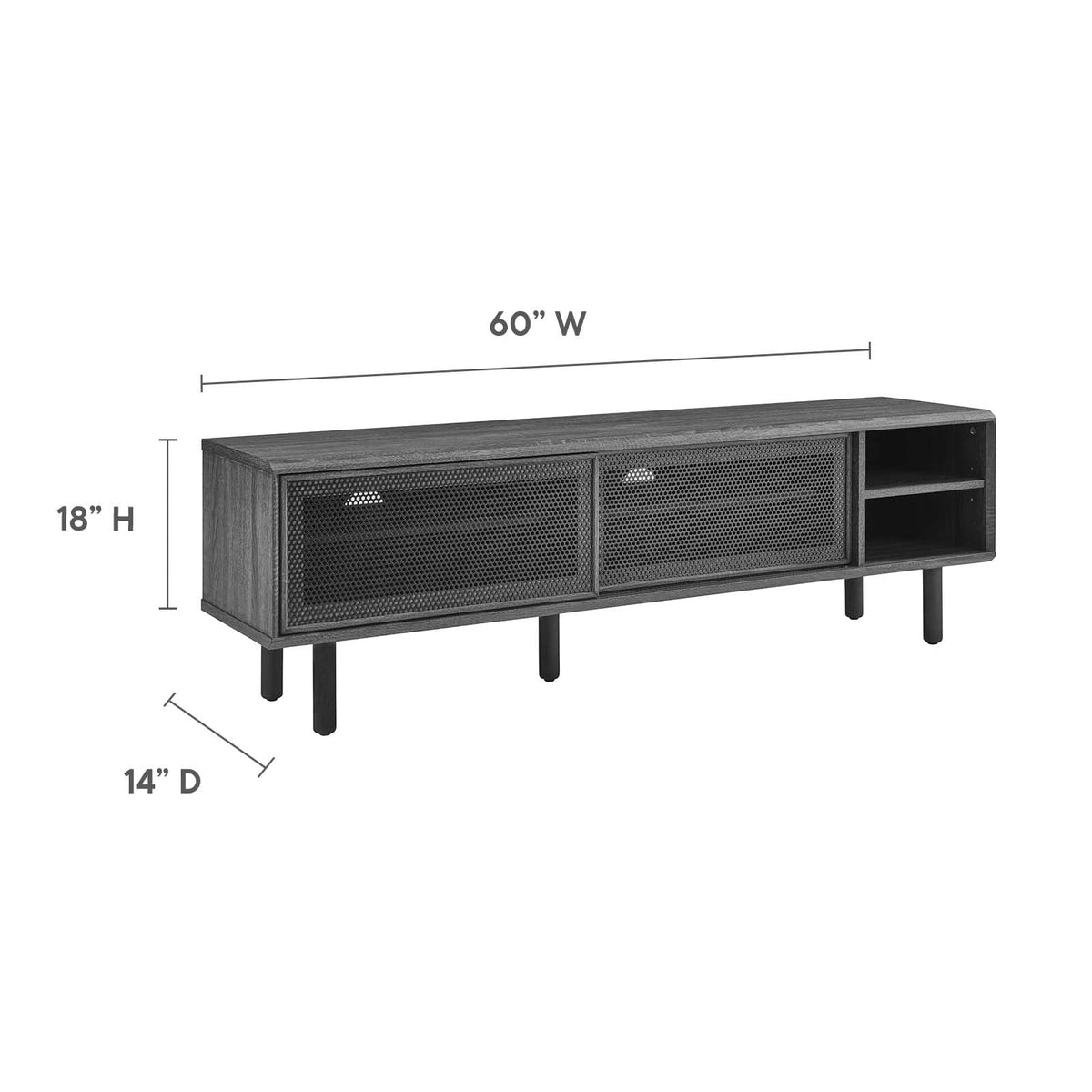 Charcoal TV Stand B290964