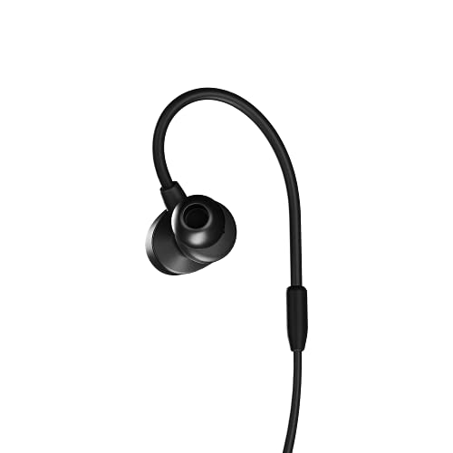 Black in-Ear Mobile Gaming Headset with Detachable Boom Mic L46096
