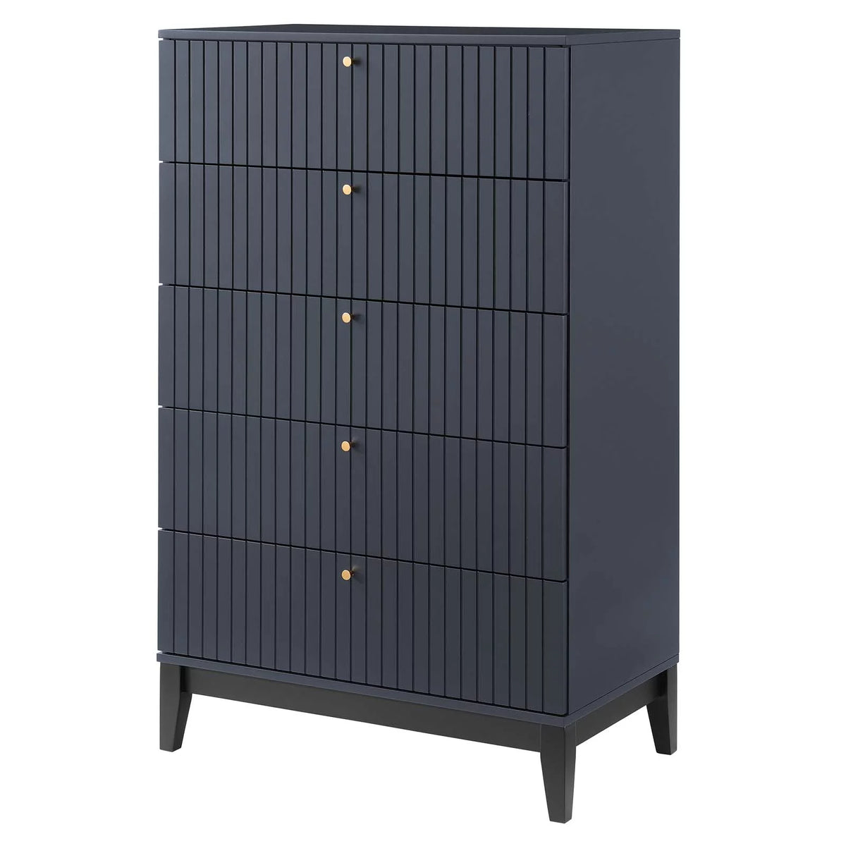 Blue Wood Dresser Drawer Chest Q347777