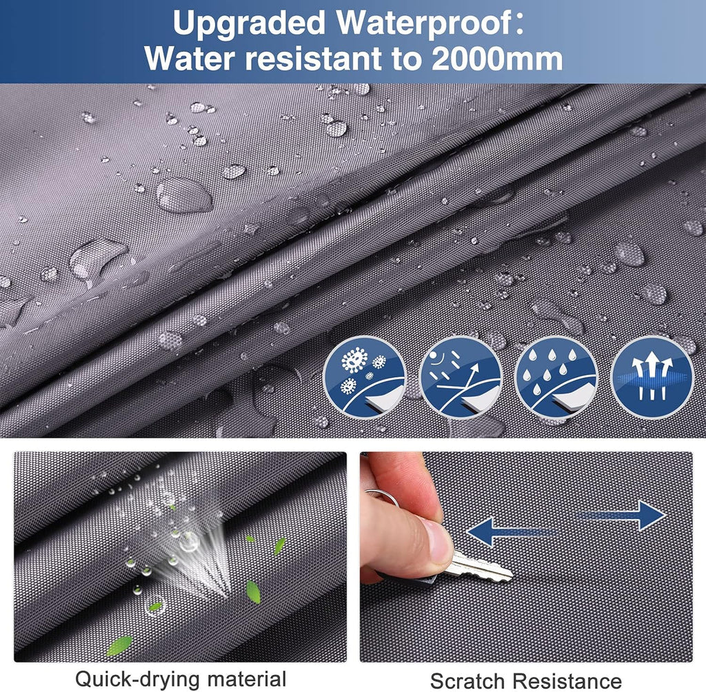 Waterproof 500D Travel Trailer Cover with 4 Tire Covers W965