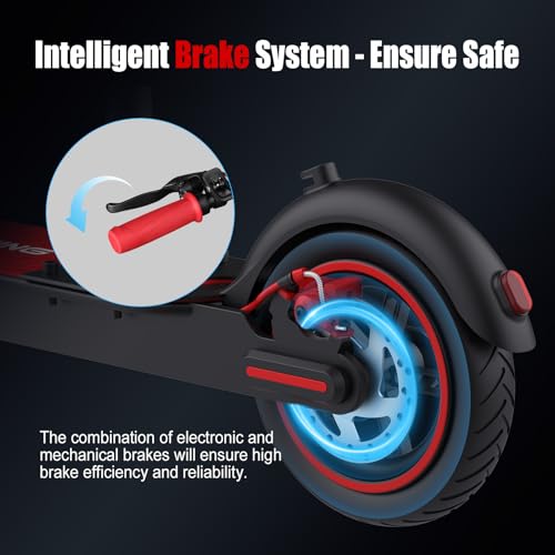 Electric Scooter with Seat and 3L Bag, 20 Miles Range, 450W Motor, 8.5" Pneumatic Tire W889
