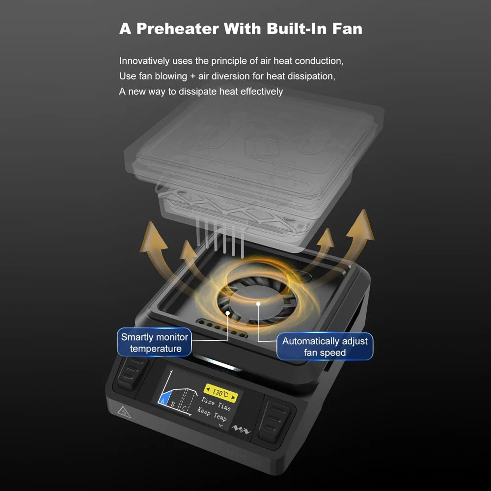 50*50mm Constant Temperature Heating Platform with LCD Display T4800