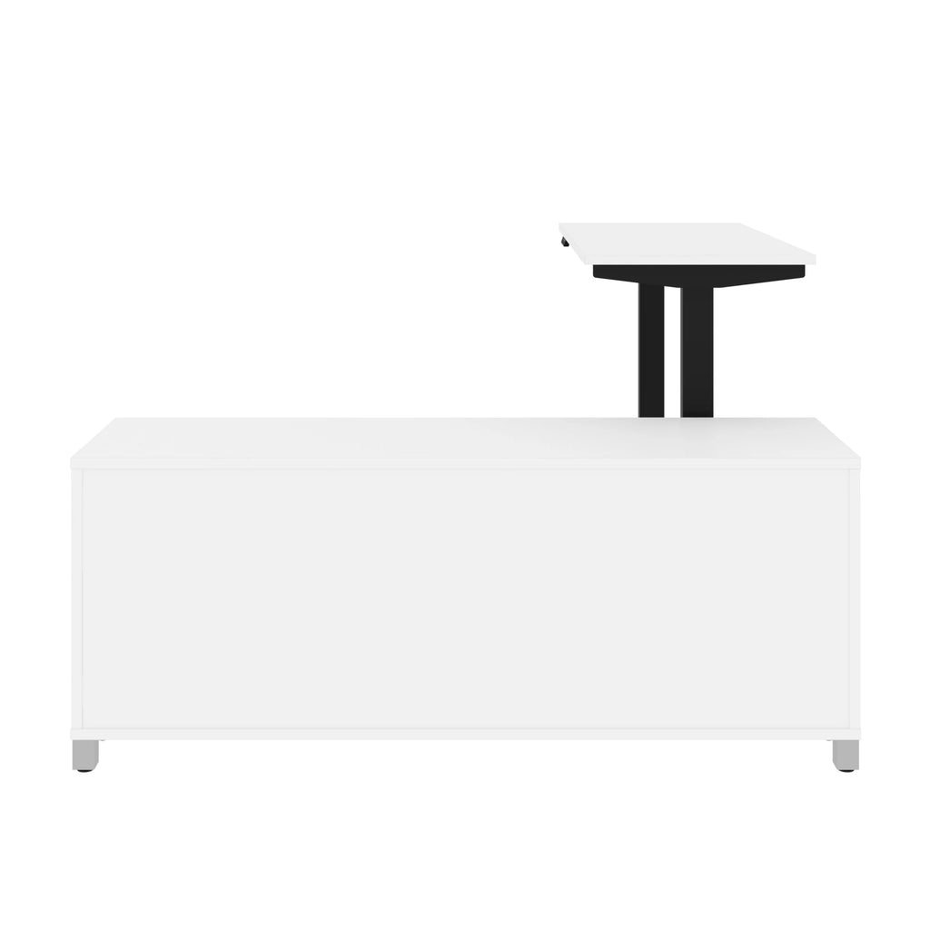 White L Shape Adjustable Table W427302