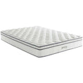 Quilted Full Size Pillow Top Innerspring Mattress in White F4548