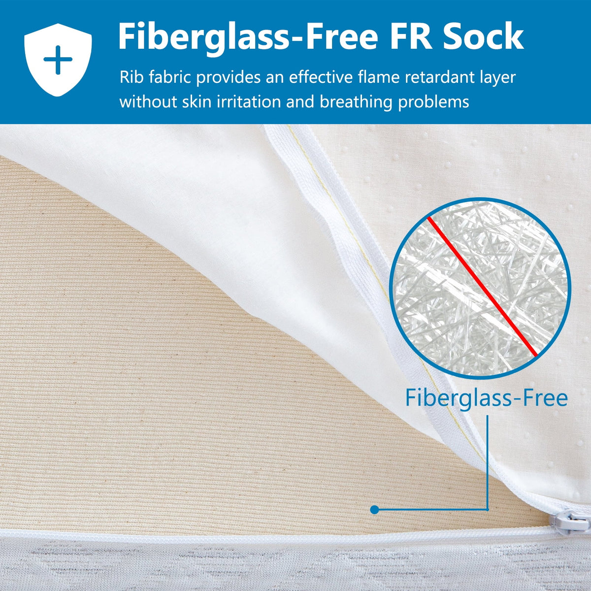 6 Memory Foam Mattress with Graphene Fabric Cover O246780