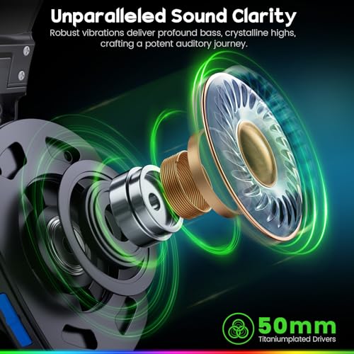 2.4GHz Wireless Gaming Headset with ENC Noise Canceling Microphone D194609