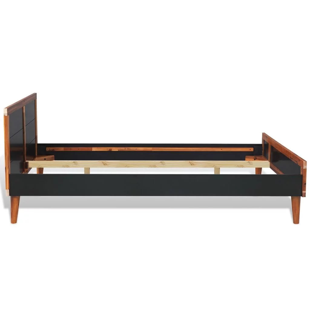 Black Solid Acacia Wood Bed Frame C5523