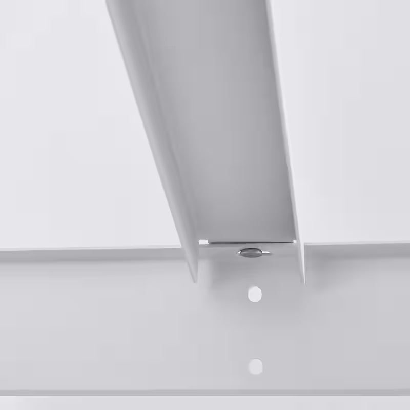 Adjustable Height White Overhead Ceiling Storage Rack Q389