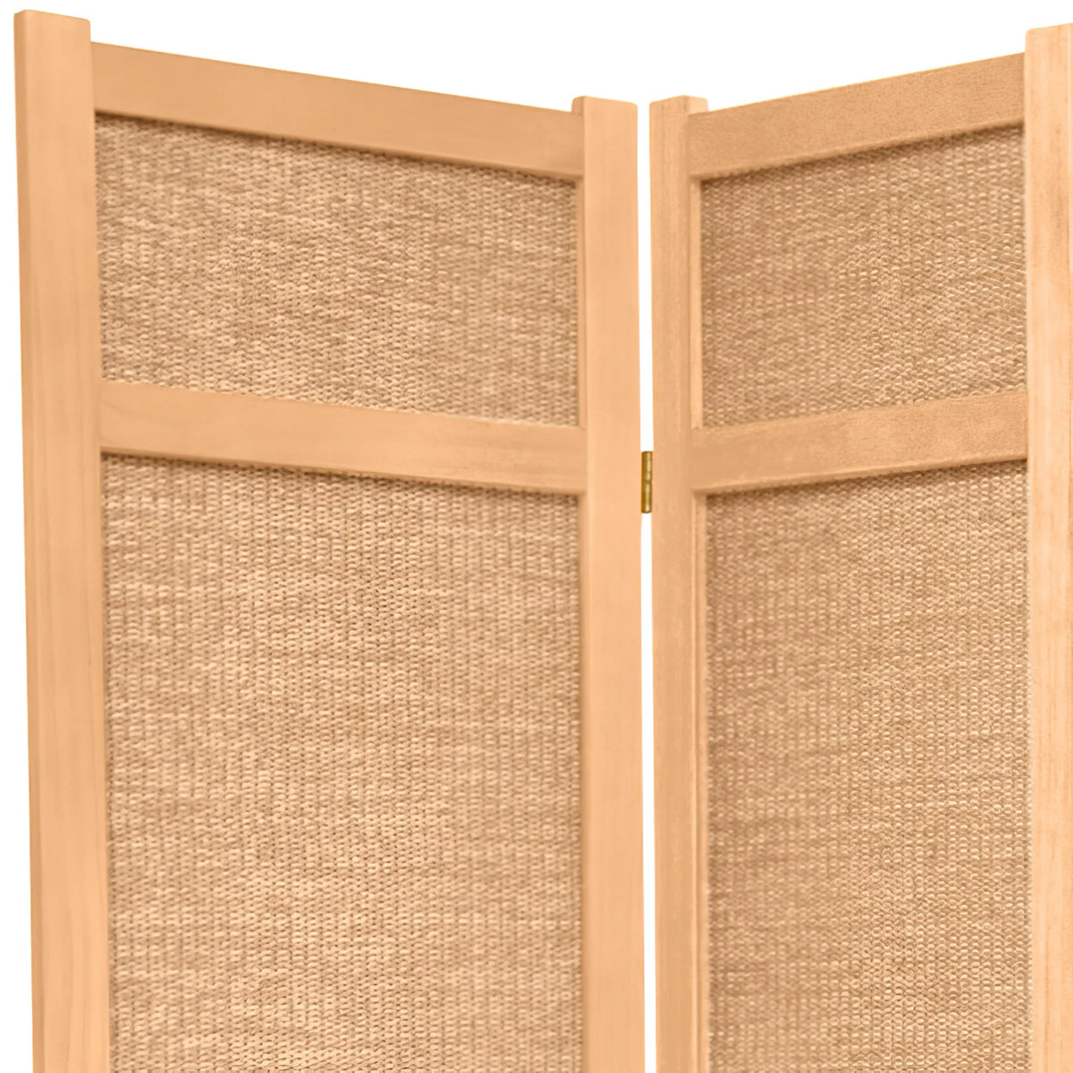 7 Ft Tall Jute Shoji Screen, 5 panels V8014