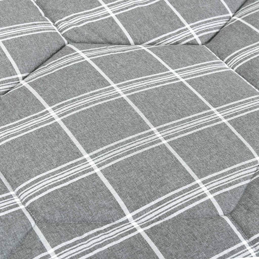 Reversible Check Pattern Comforter Set Queen N985548