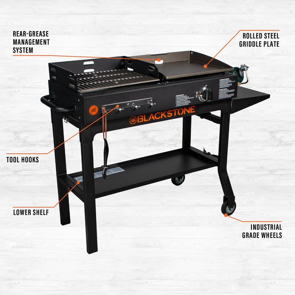 17 Griddle and Charcoal Grill Combo Y903012