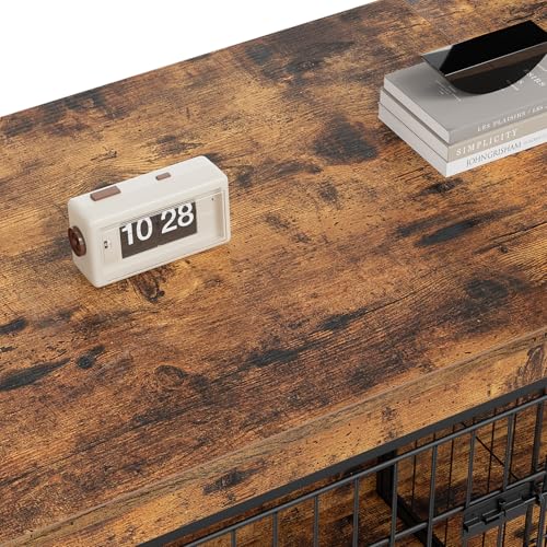 63" Double Dog Crate Furniture with Divider G525308