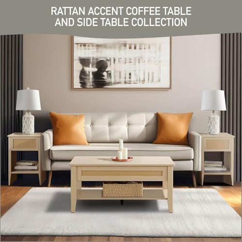 Lift-Top Rattan Coffee Table Y69738