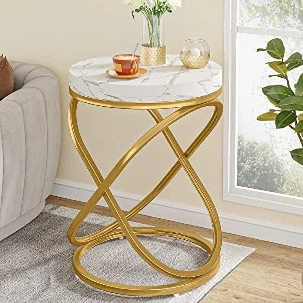 Round End Table 26 Inches Nightstands Sofa Side Table B290882