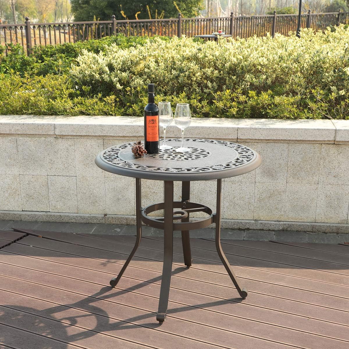 32 in Cast Aluminum Round Bistro Table A4574