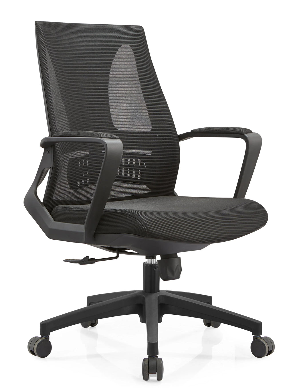Black Reclining Ergonomic Mesh Office Chair with Lumbar Support K418