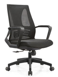 Black Reclining Ergonomic Mesh Office Chair with Lumbar Support K418
