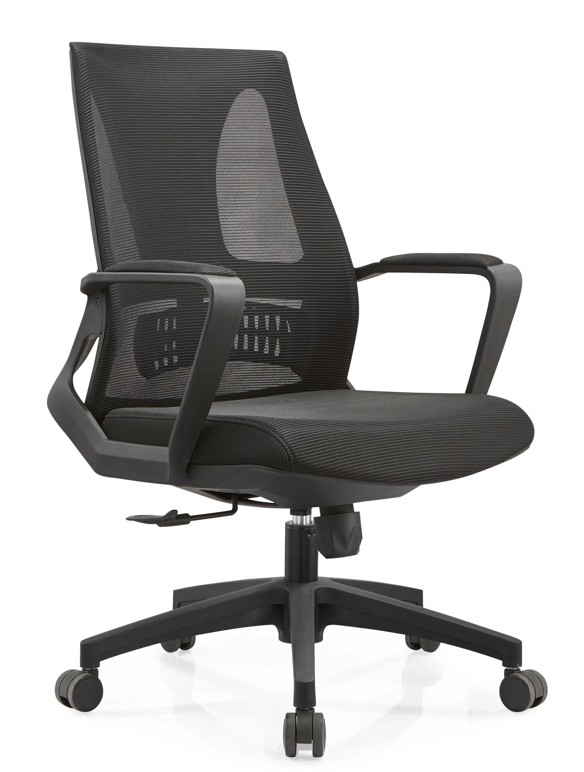 Black Reclining Ergonomic Mesh Office Chair with Lumbar Support K418