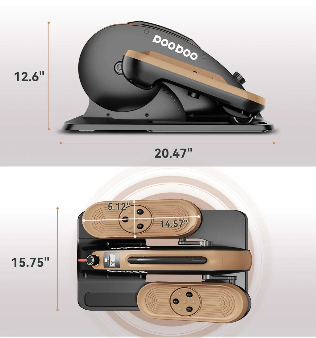 Under Desk Elliptical Machine with Adjustable Resistance G76931