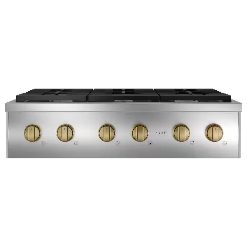 Range and Rangetop Handle and Knob Kit in Brushed Brass M203099