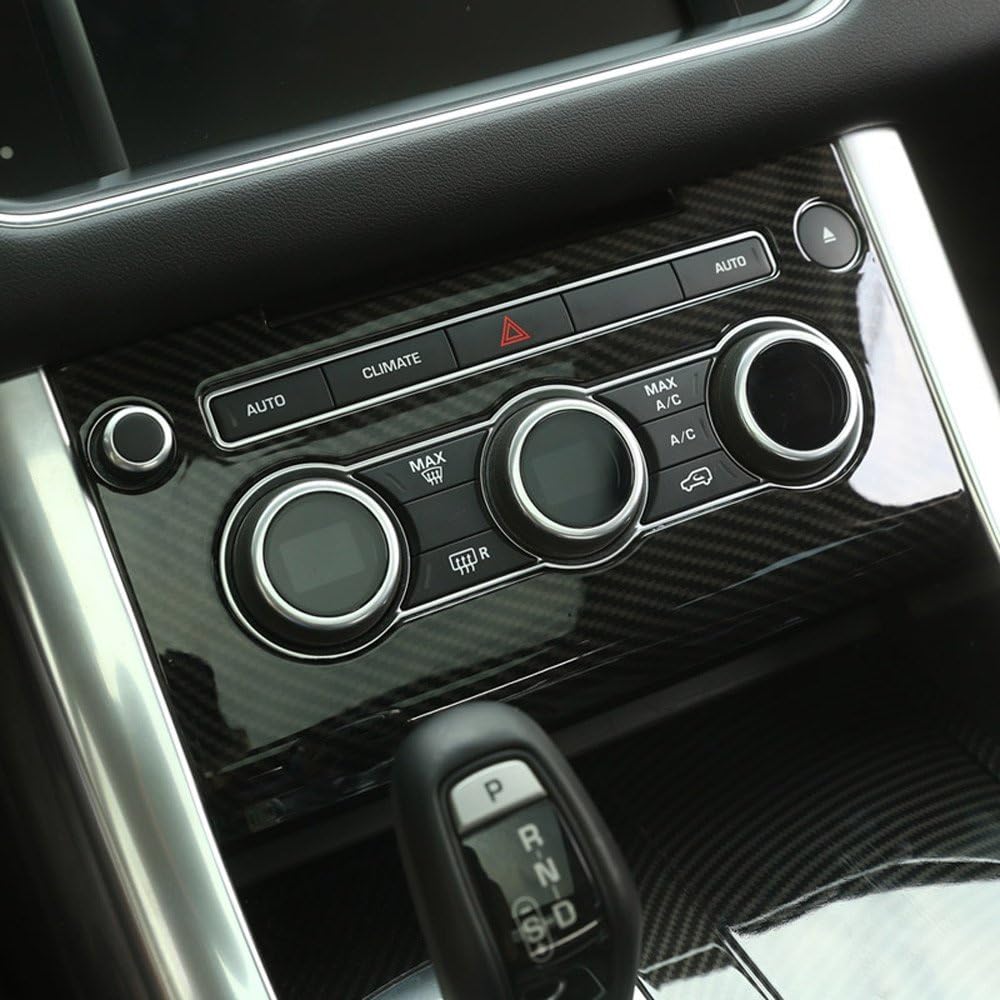 ABS Plastic Central Console A/C Volume Control Panel Cover Trim Pack of 2 I855