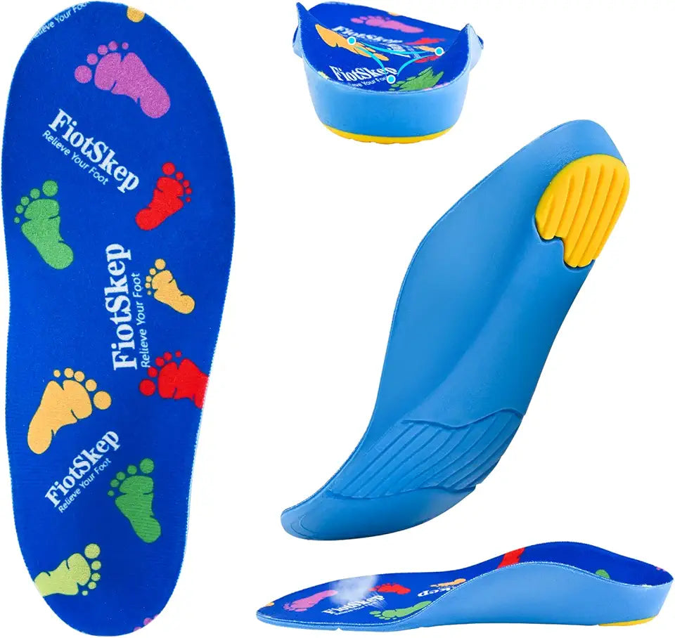 Kids Arch Support Orthotics PU Foam Inserts Gel Cushion M24344