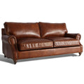 Antique 3 Seater Aged Leather Sofa E710582