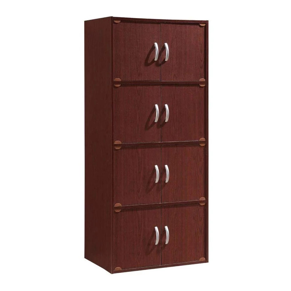 8 Door Mahogany Storage Cabinet O93766