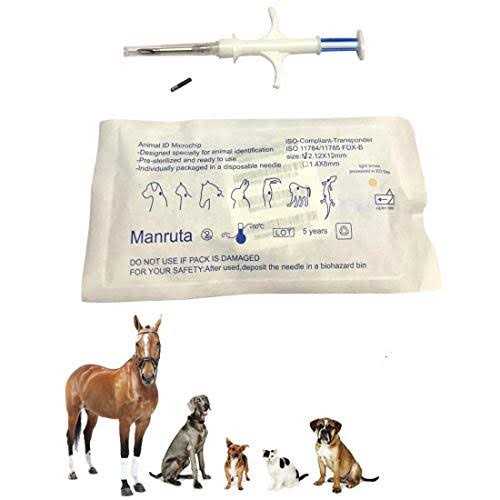 Microchip for Dogs and Cats 20 Pack Animal Identification Syringe Z2416