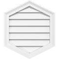 Vertical Peaked Surface Mount PVC Gable Vent E85837