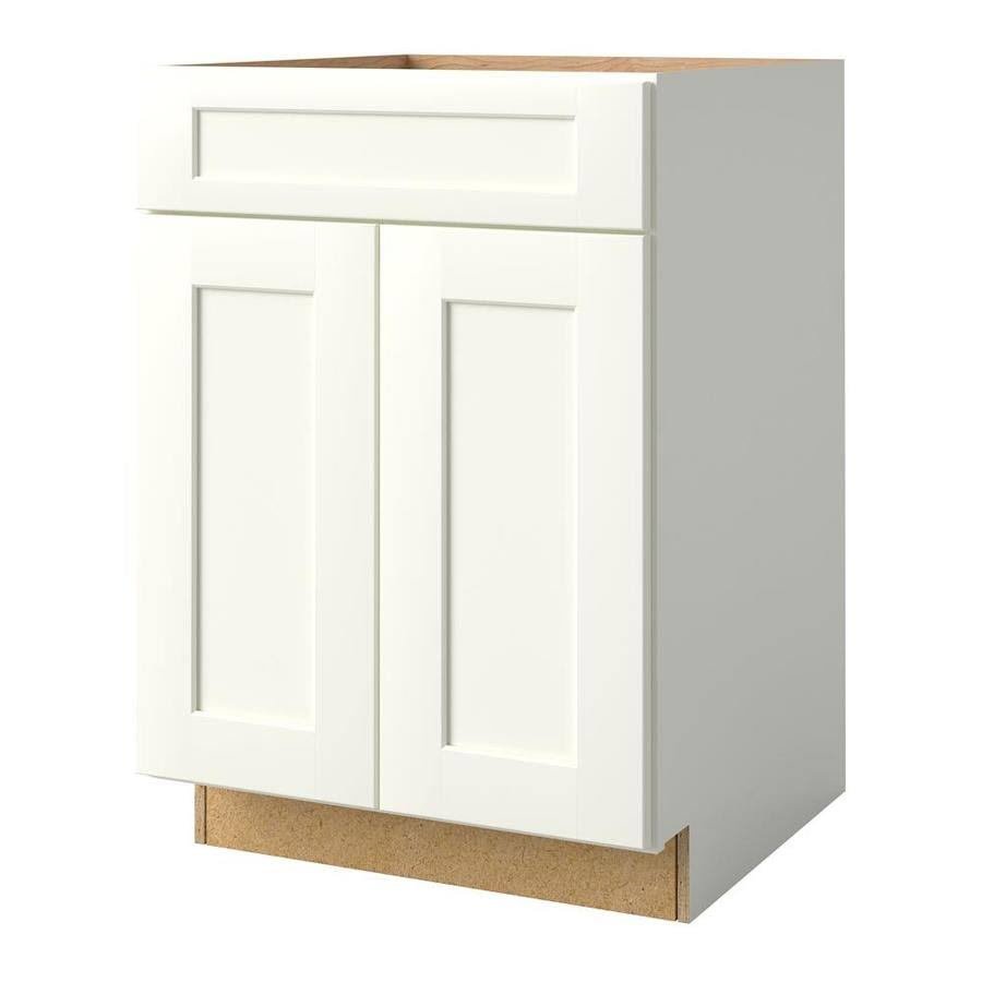 White Linen Maple Sink Base Cabinet K28108
