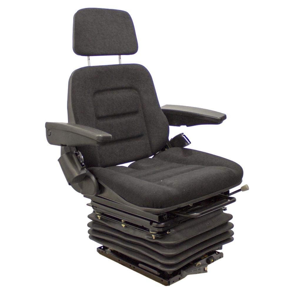 Black Fabric Full Adjustment Seat with Suspension V92859