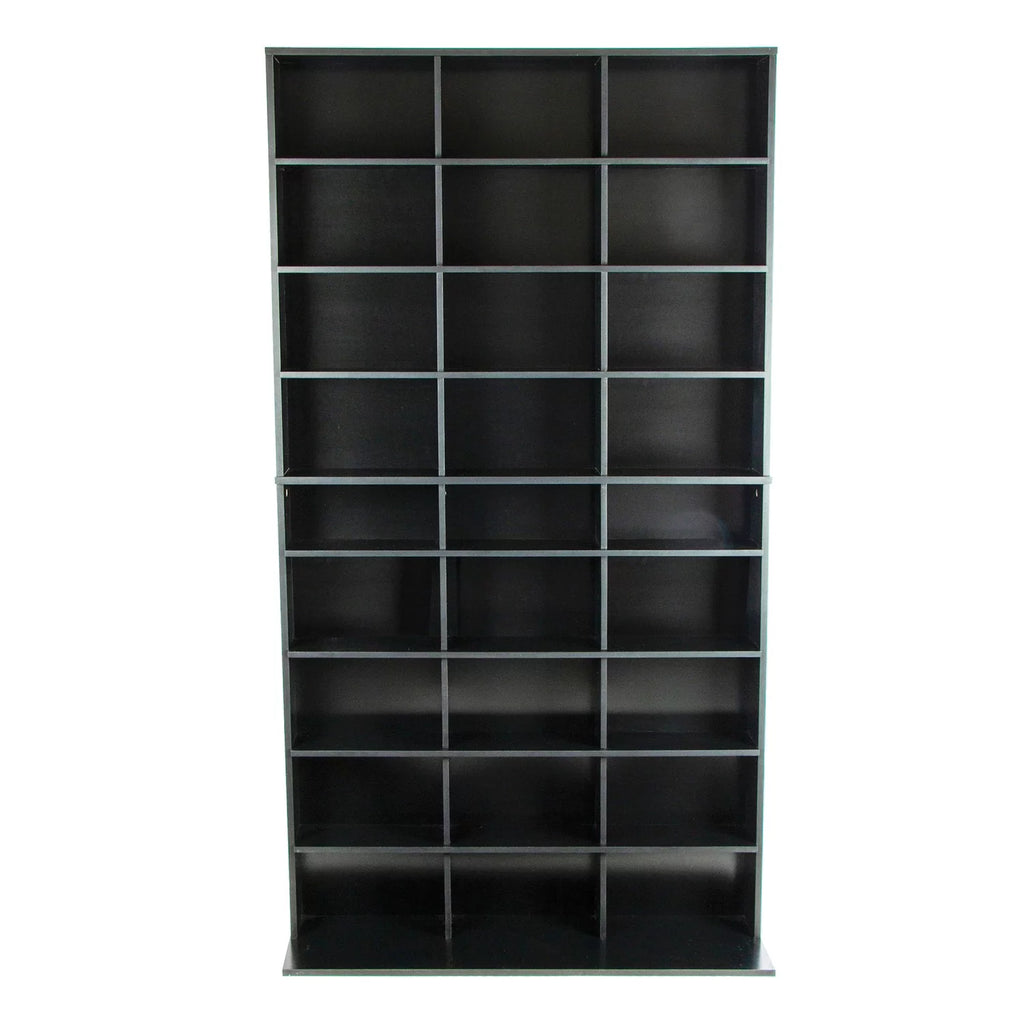 40"x71" 9-Shelf Wood Media Storage Bookcase F4109