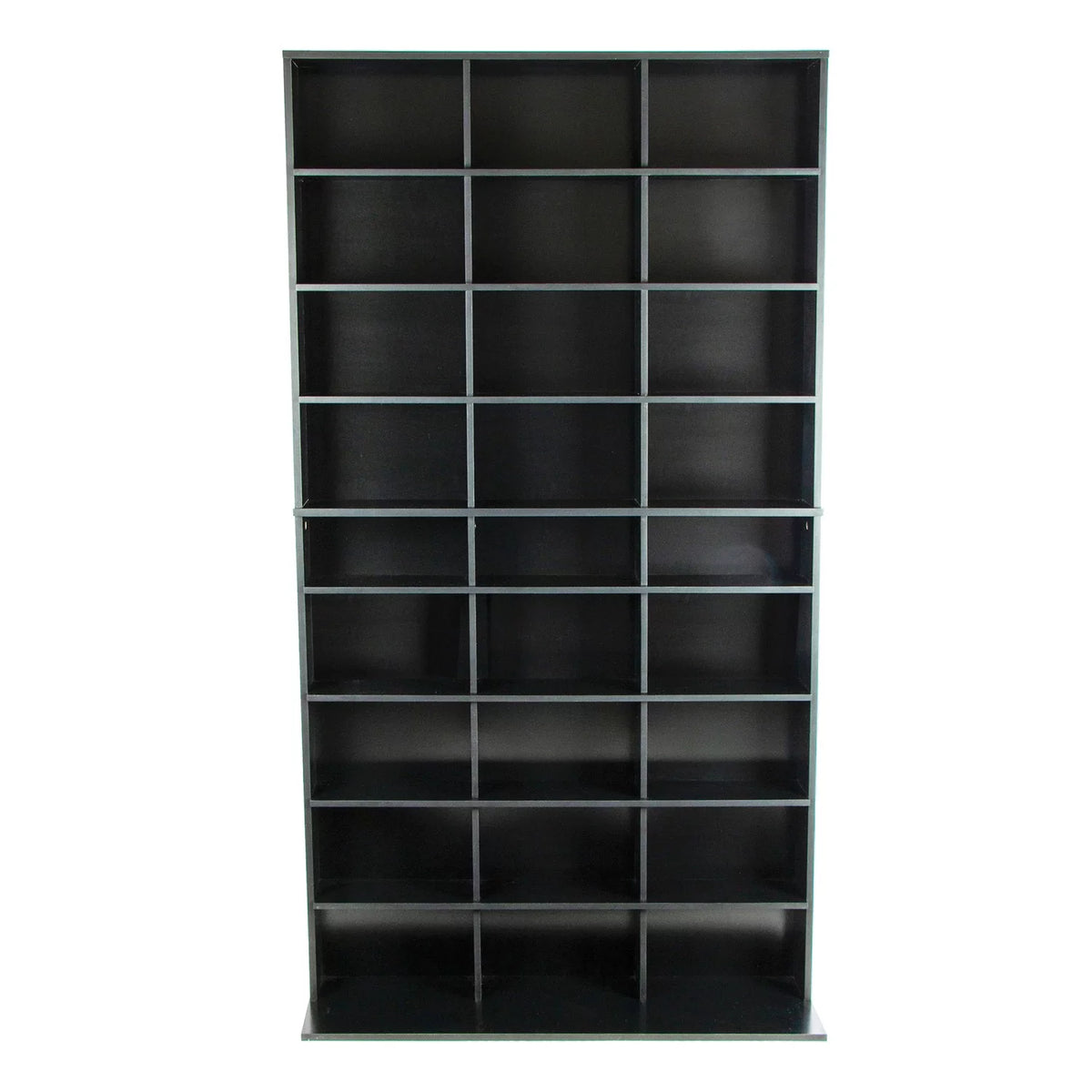 40"x71" 9-Shelf Wood Media Storage Bookcase F4109